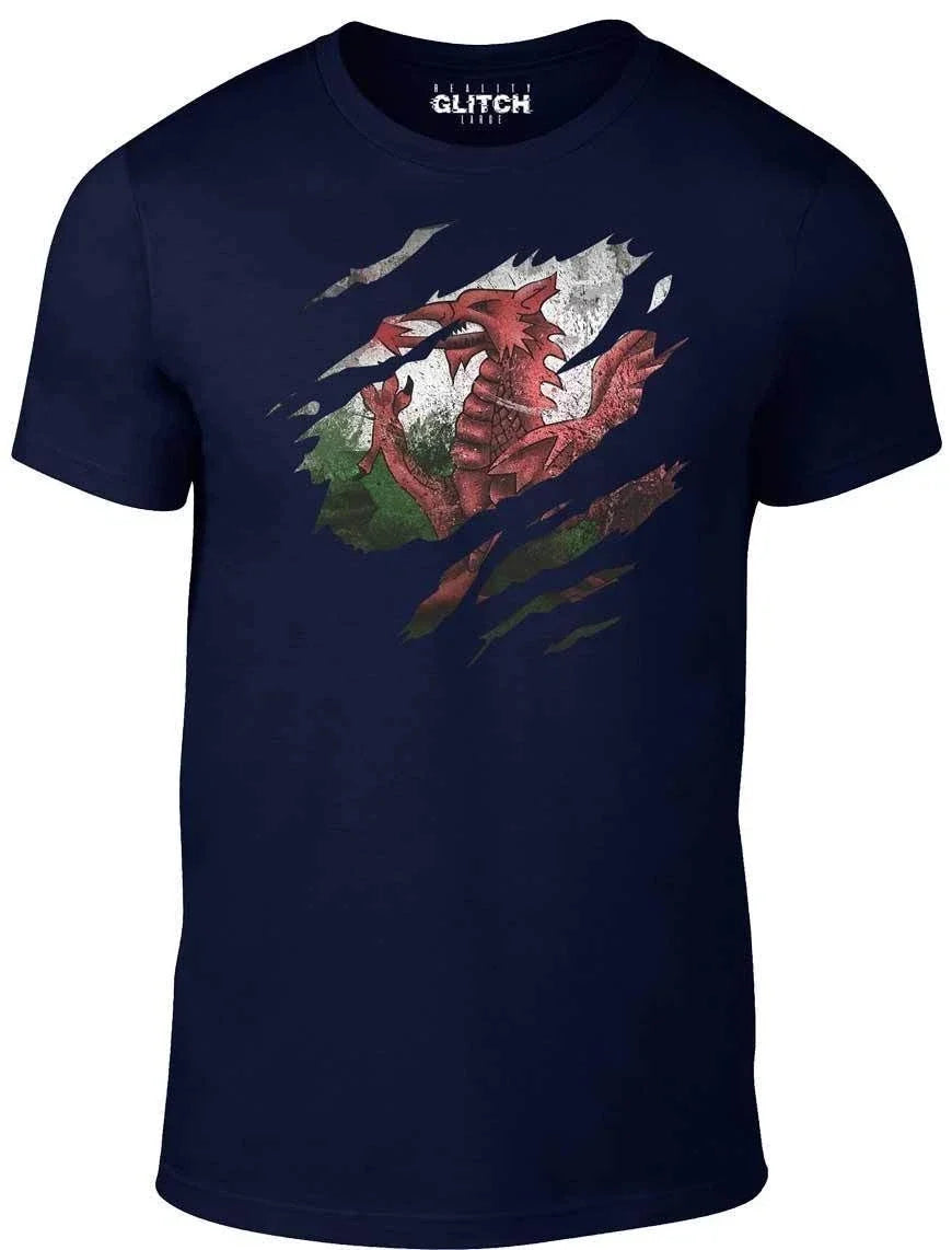 Torn Wales Flag T-Shirt - Funny Welsh rugby six nations 6 world cup sport Unisex T-shirt, Sweatshirt, Hoodie, Long Sleeve Tee - T-Shirt, Sweatshirt, Hoodie