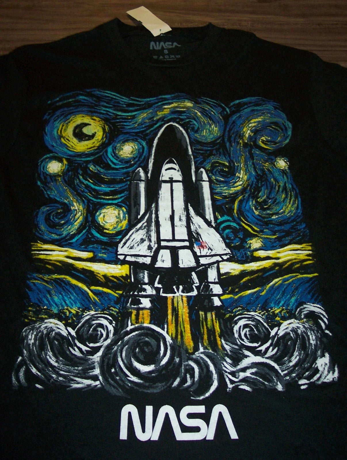 NASA POP ART Spaceship Rocket T-Shirt MENS SMALL NEW w/ TAG Unisex T-shirt, Sweatshirt, Hoodie, Long Sleeve Tee - T-Shirt, Sweatshirt, Hoodie