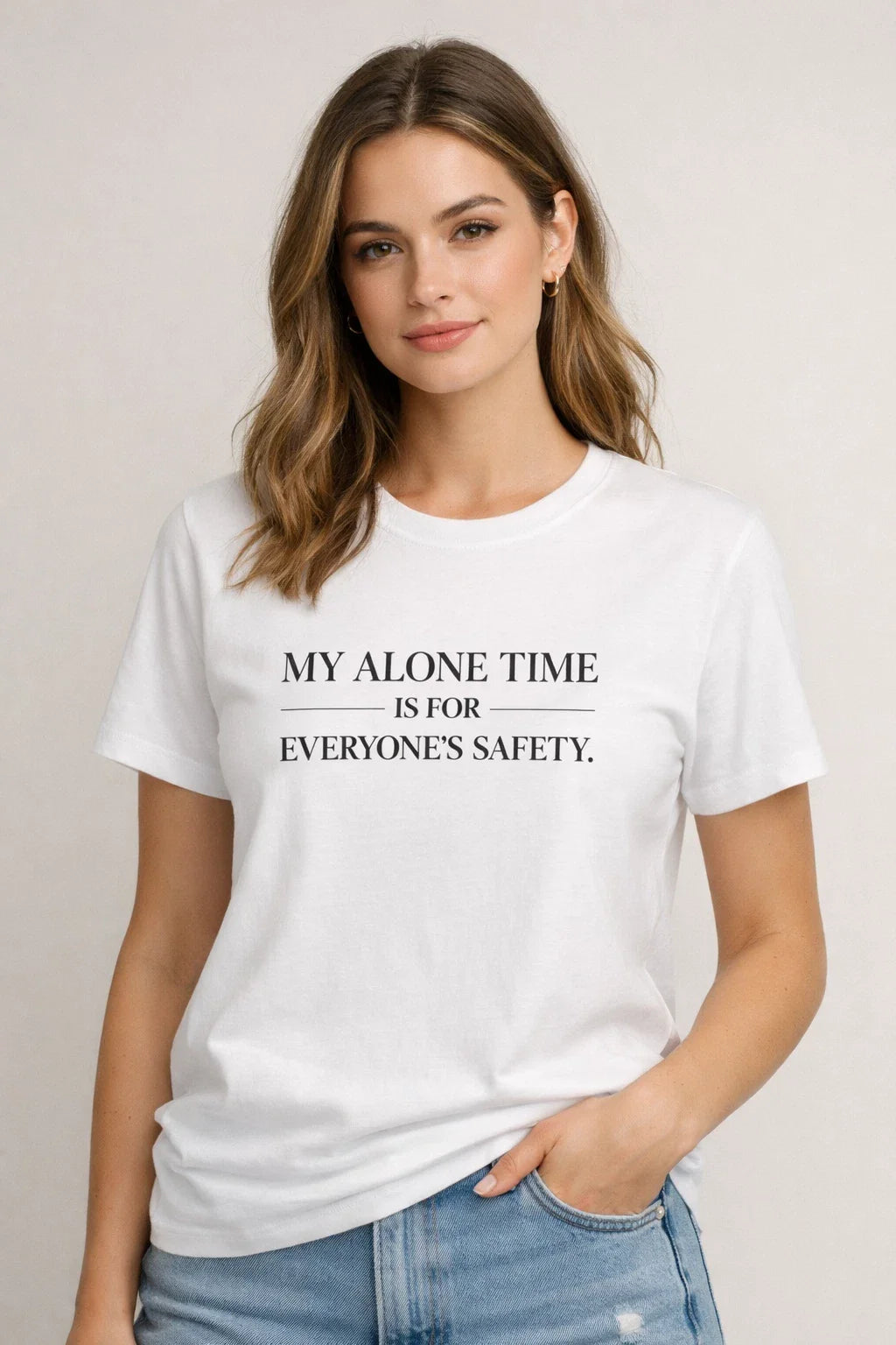 Funny Introvert Shirt  My Alone Time Is for Everyones Safety Unisex T-shirt, Sweatshirt, Hoodie, Long Sleeve Tee - T-Shirt, Sweatshirt, Hoodie