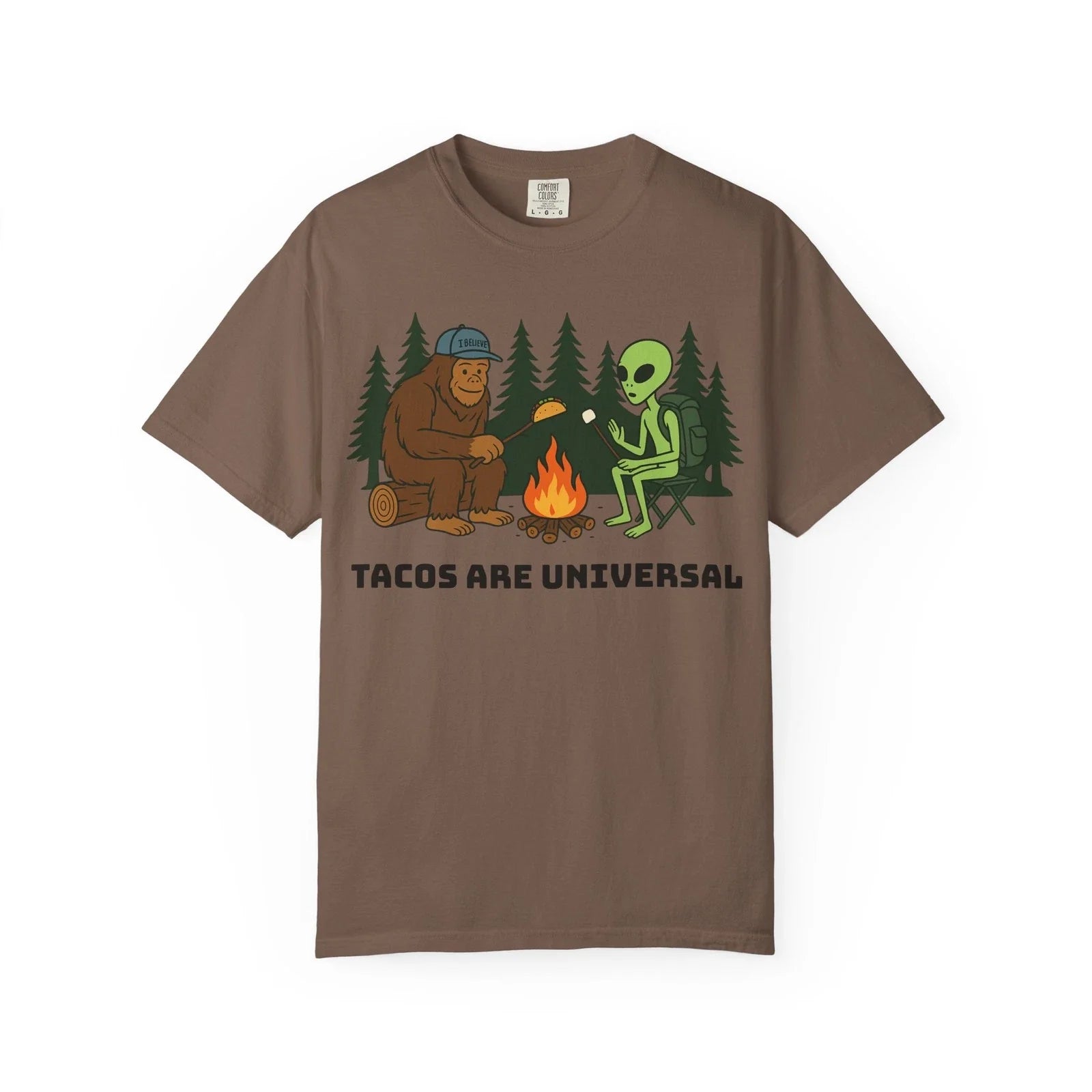 Tacos Are Universal Camping Unisex T-Shirt, Fun Graphic Tee Unisex T-shirt, Sweatshirt, Hoodie, Long Sleeve Tee - T-Shirt, Sweatshirt, Hoodie