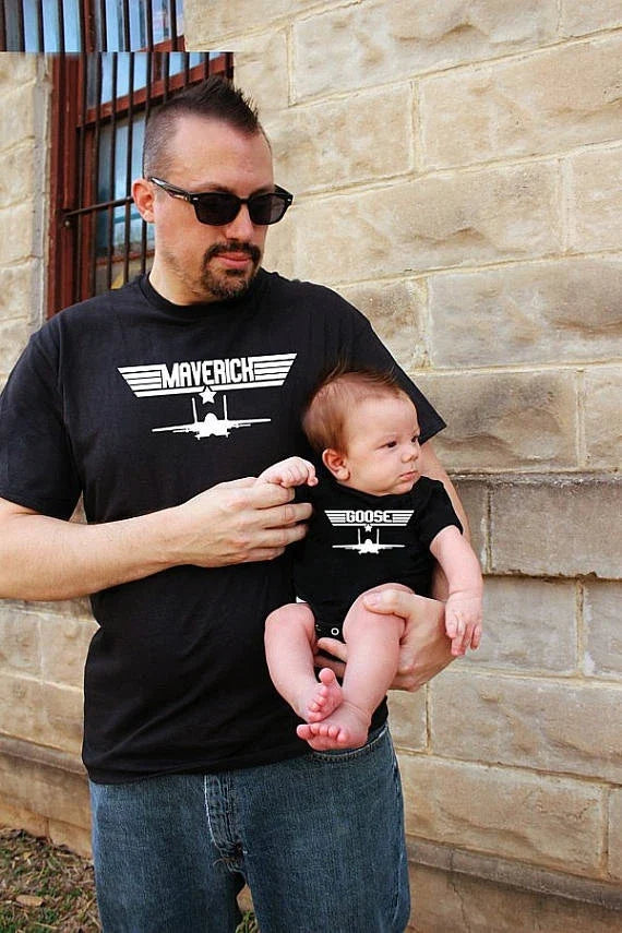 2 shirts | Father Son Matching Shirts | Maverick And Goose | Fathers Day Gift | Unisex T-shirt, Sweatshirt, Hoodie, Long Sleeve Tee - T-Shirt, Sweatshirt, Hoodie