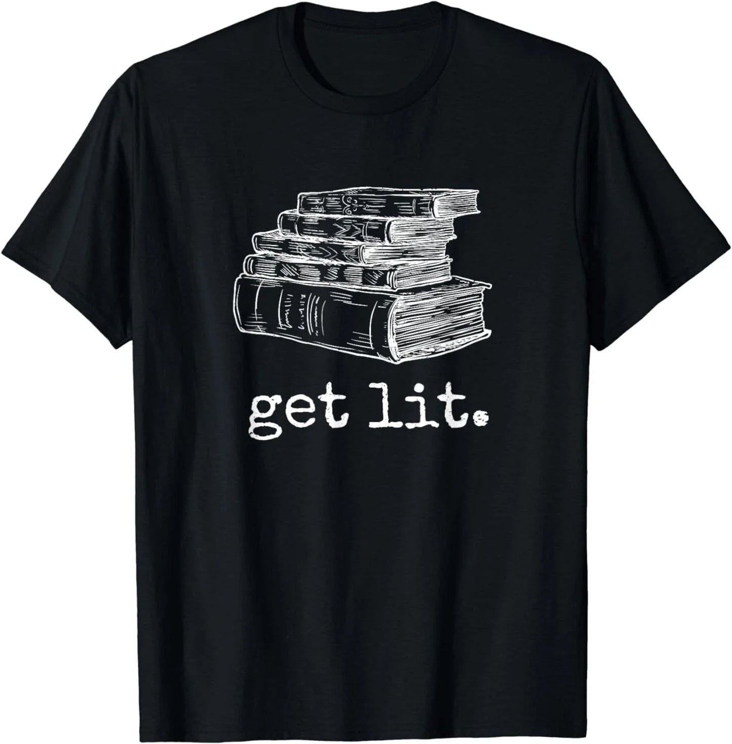 Get Lit with Books Funny Meme - Gift for Book Lover, Reading Gift Unisex T-Shirt Unisex T-shirt, Sweatshirt, Hoodie, Long Sleeve Tee - T-Shirt, Sweatshirt, Hoodie