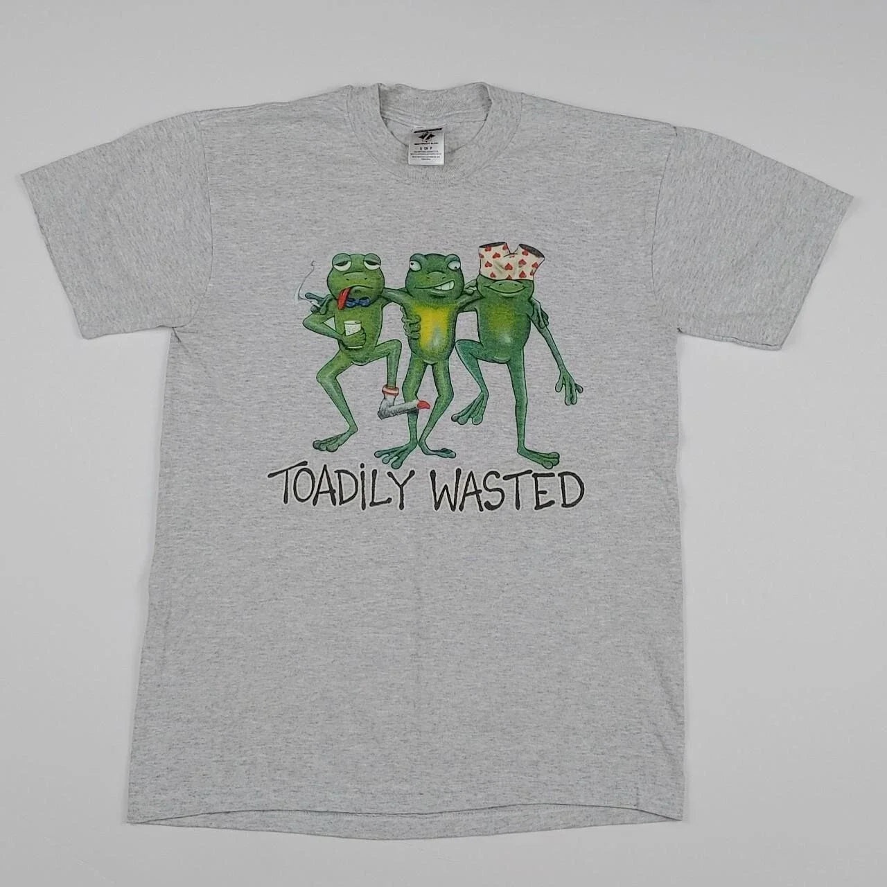 Vintage Y2K Toadily Wasted Shirt Funny Party Drink Smoke Frog Toad Comedy USA Unisex T-shirt, Sweatshirt, Hoodie, Long Sleeve Tee - T-Shirt, Sweatshirt, Hoodie