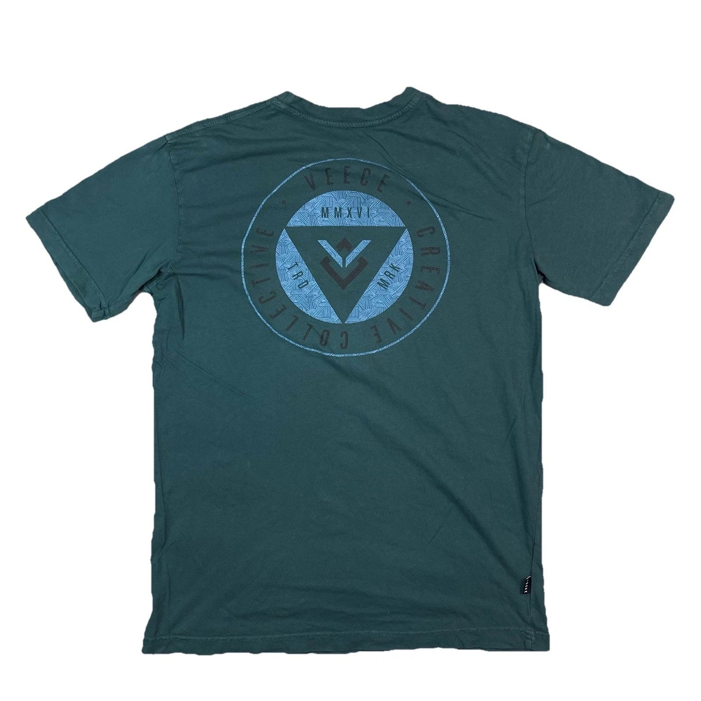 Veece Creative Collective MMXVI Circle Logo Graphic Teal T-Shirt Men's S Unisex T-shirt, Sweatshirt, Hoodie, Long Sleeve Tee - T-Shirt, Sweatshirt, Hoodie