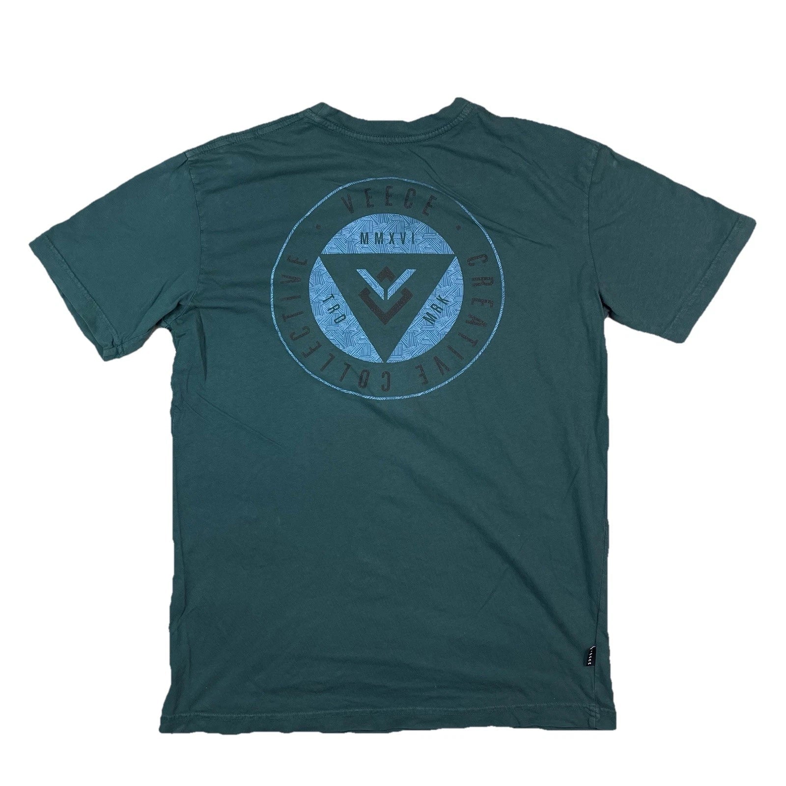 Veece Creative Collective MMXVI Circle Logo Graphic Teal T-Shirt Men's S Unisex T-shirt, Sweatshirt, Hoodie, Long Sleeve Tee - T-Shirt, Sweatshirt, Hoodie