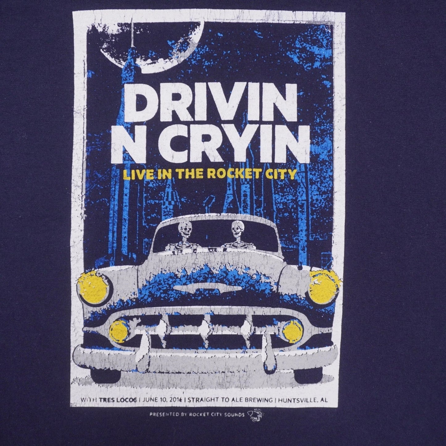Drivin N Cryin Live At Straight To Ale Huntsville 2016 T Shirt Mens Small Blue Unisex T-shirt, Sweatshirt, Hoodie, Long Sleeve Tee - T-Shirt, Sweatshirt, Hoodie