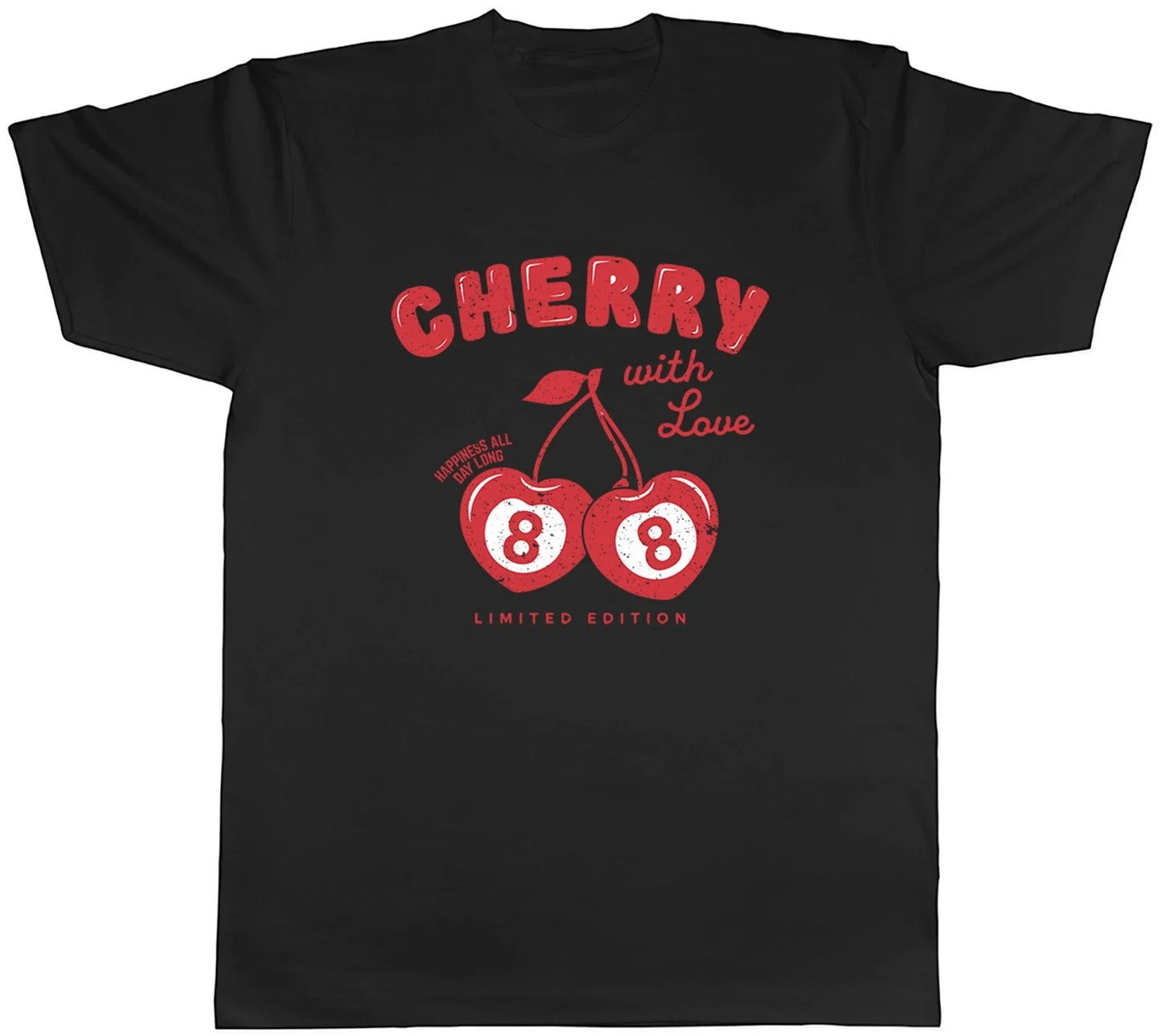 Cherry with Love 88 Limited Edition Mens T-Shirt Tee Gift Top Unisex T-shirt, Sweatshirt, Hoodie, Long Sleeve Tee - T-Shirt, Sweatshirt, Hoodie