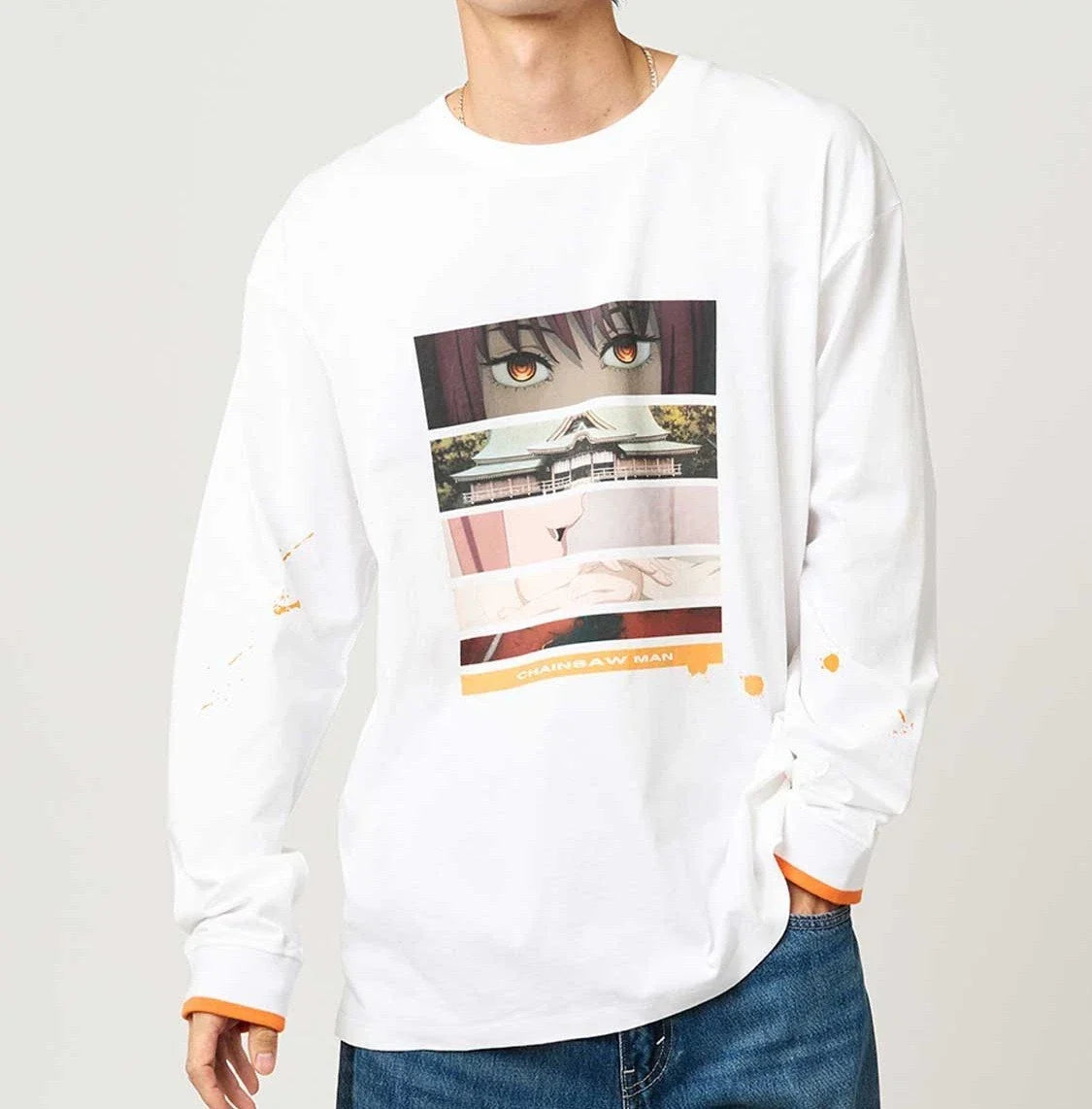 Chainsaw Man x graniph Makima Long-Sleeve T-Shirt White Japan New Unisex T-shirt, Sweatshirt, Hoodie, Long Sleeve Tee - T-Shirt, Sweatshirt, Hoodie