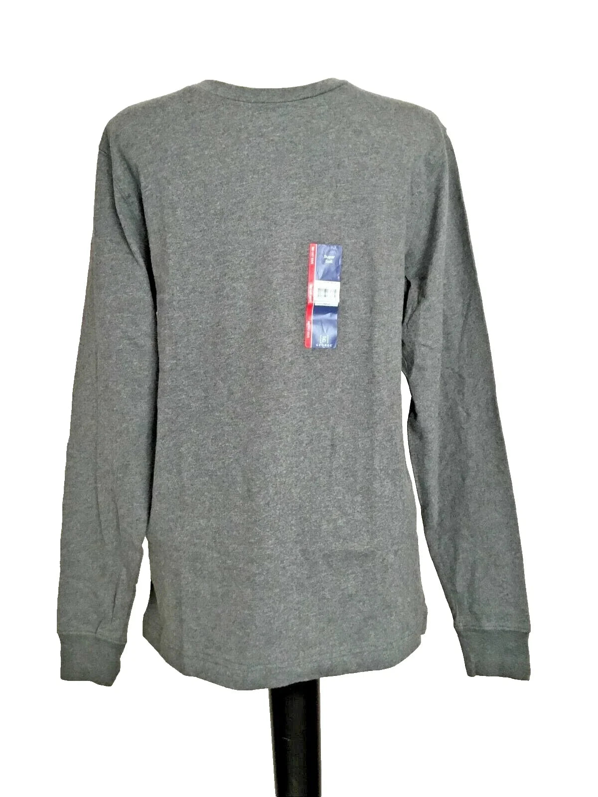 GEORGE SUPER SOFT GRAY LONG SLEEVE CREW NECK TEE SHIRT Sz S Unisex T-shirt, Sweatshirt, Hoodie, Long Sleeve Tee - T-Shirt, Sweatshirt, Hoodie
