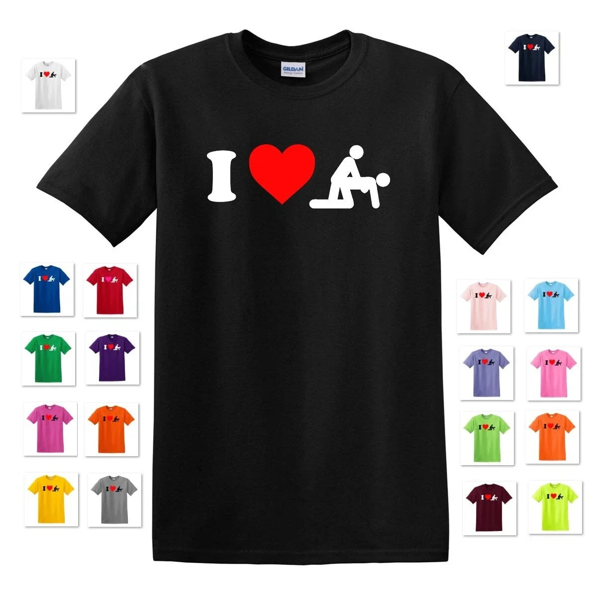I HEART DOG*Y STYLE LOVE SEX COMICAL COLLEGE DIRTY ADULT HUMOR GIFT TEE T-SHIRT Unisex T-shirt, Sweatshirt, Hoodie, Long Sleeve Tee - T-Shirt, Sweatshirt, Hoodie