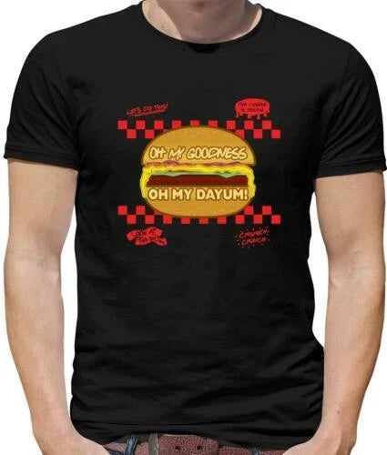 Oh Mi Goodness Dayum Men's T-Shirt - Song - Meme - Burger - Gregory Brothers Unisex T-shirt, Sweatshirt, Hoodie, Long Sleeve Tee - T-Shirt, Sweatshirt, Hoodie