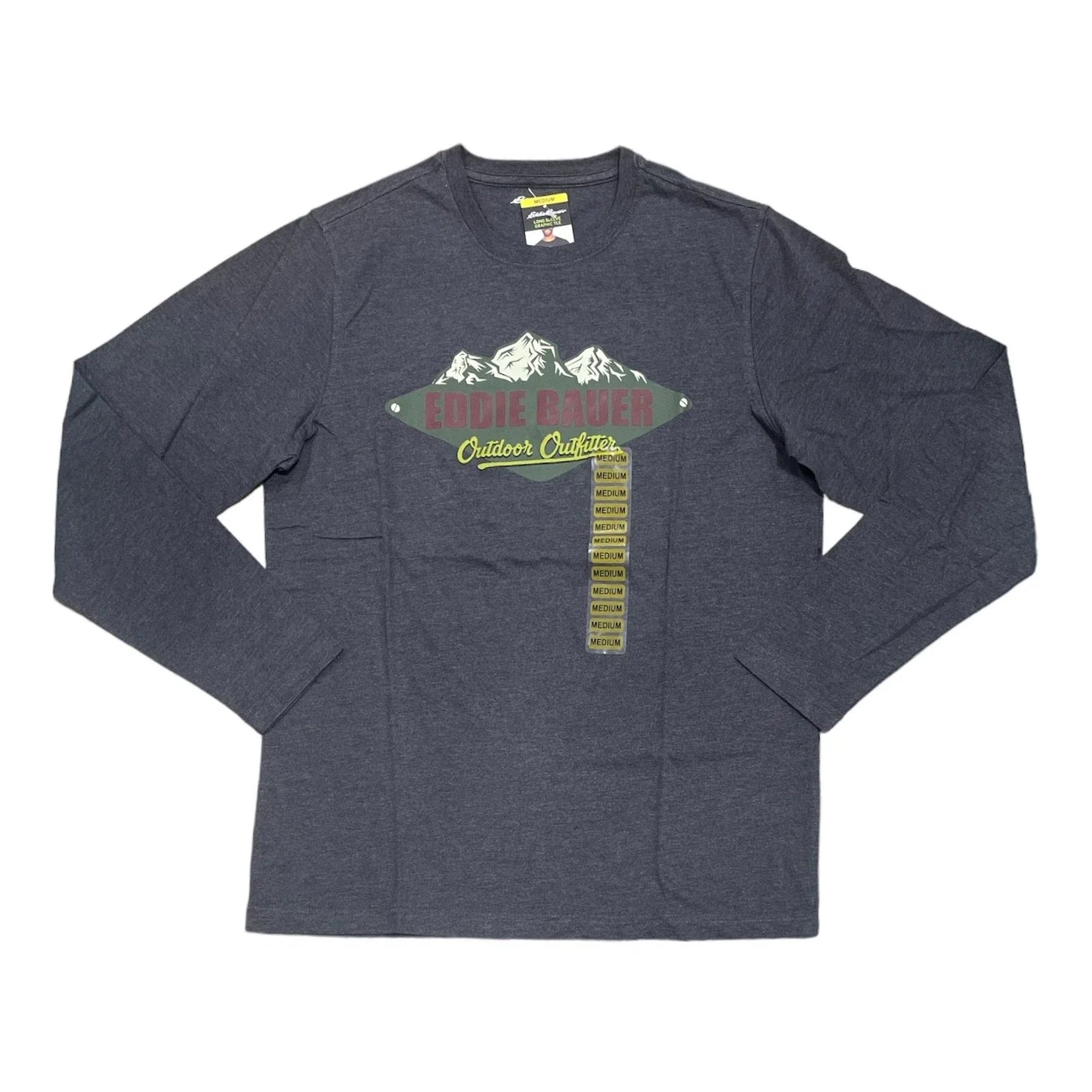 Eddie Bauer Men's Crewneck Graphic Print Long Sleeve T-Shirt (Asphalt Ridge, S) Unisex T-shirt, Sweatshirt, Hoodie, Long Sleeve Tee - T-Shirt, Sweatshirt, Hoodie