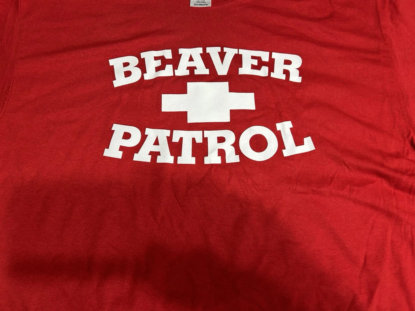 BEAVER PATROL "Staff" T-Shirt Large Red NWOT Funny Adult Humor Gag Dad Party Sex Unisex T-shirt, Sweatshirt, Hoodie, Long Sleeve Tee - T-Shirt, Sweatshirt, Hoodie