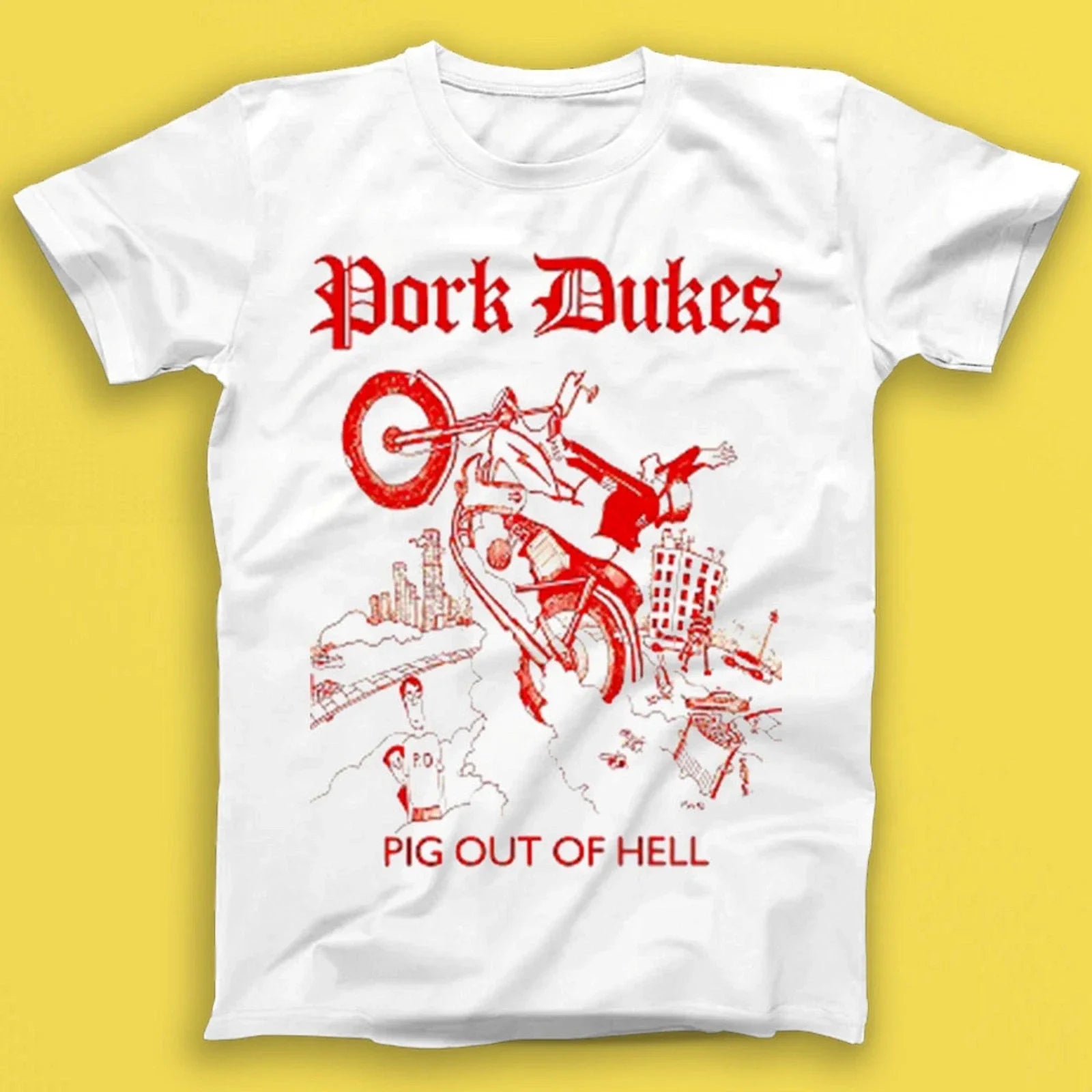 Pork Dukes Pig Out Of Hell Music Gift Tee Tshirt T2195 Unisex T-shirt, Sweatshirt, Hoodie, Long Sleeve Tee - T-Shirt, Sweatshirt, Hoodie