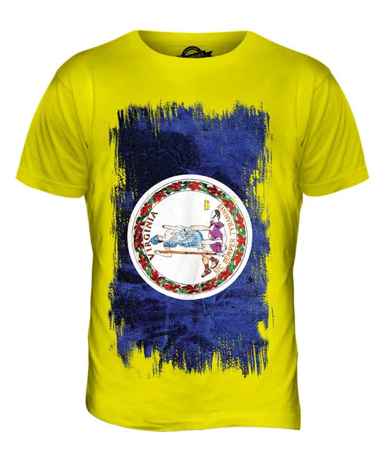 STATE VIRGINIA GRUNGE FLAG MENS T-SHIRT TEE SHIRT XS S M L XL 2XL 3XL Unisex T-shirt, Sweatshirt, Hoodie, Long Sleeve Tee - T-Shirt, Sweatshirt, Hoodie