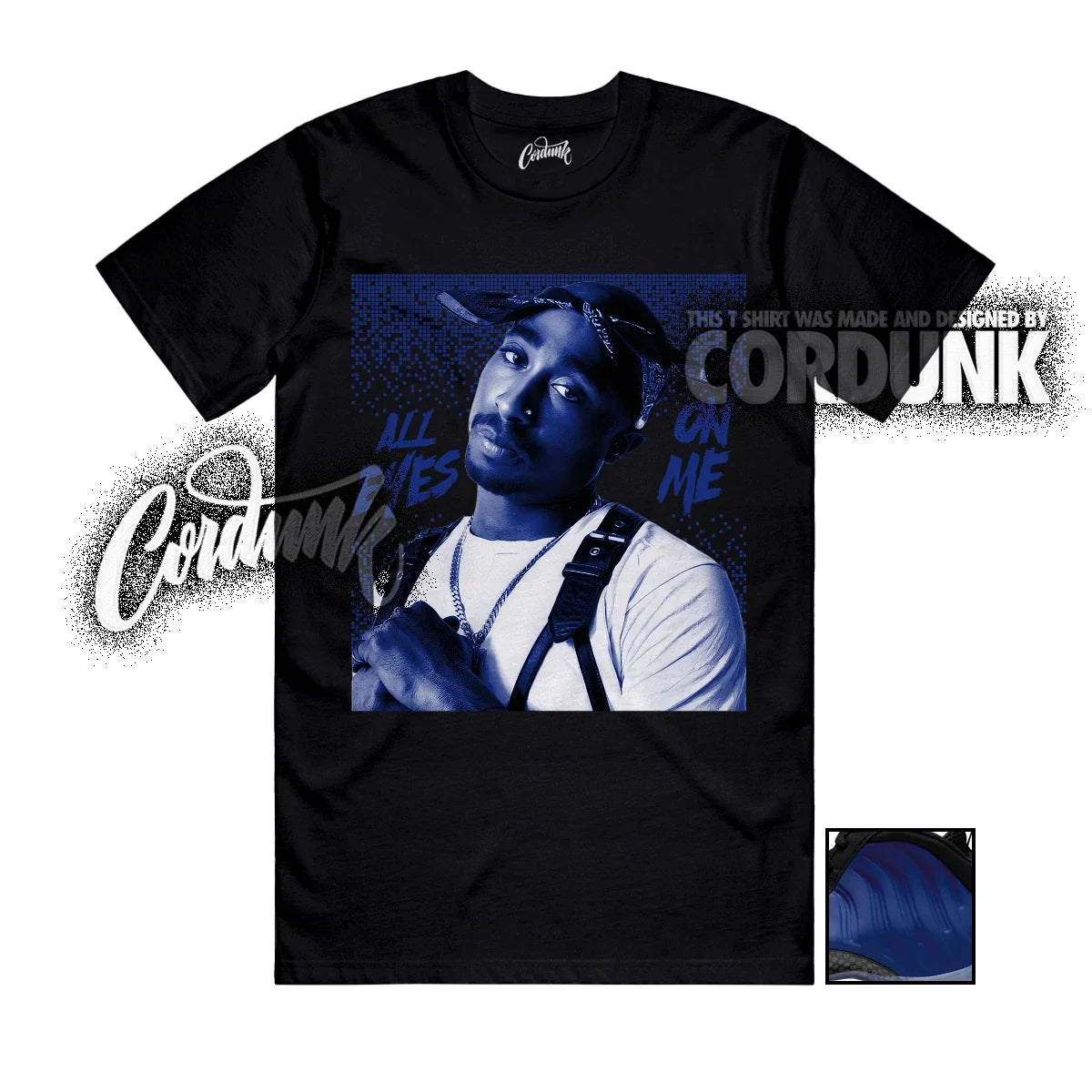 Foamposite One Deep Royal Black Ice Game T Shirt Match TP Unisex T-shirt, Sweatshirt, Hoodie, Long Sleeve Tee - T-Shirt, Sweatshirt, Hoodie