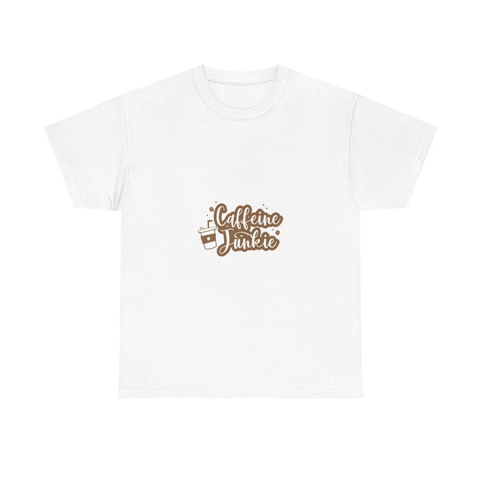 Caffeine Junkie Tee - Unisex Heavy Cotton Shirt, Coffee Lover Gift, Fun [...] Unisex T-shirt, Sweatshirt, Hoodie, Long Sleeve Tee - T-Shirt, Sweatshirt, Hoodie
