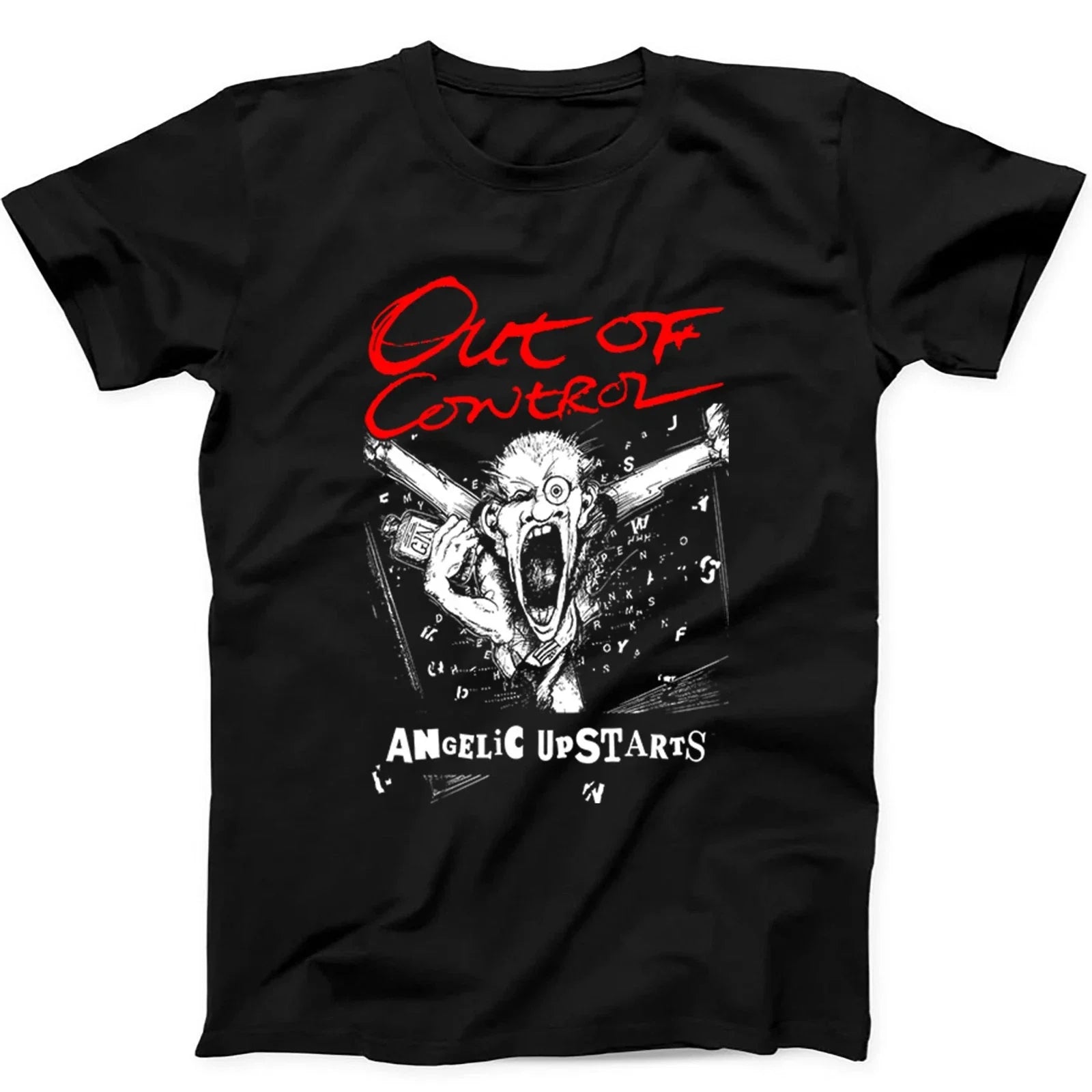 Angelic Upstarts Out Of Control Punk Rock  T Shirt Sweatshirt Hoodie 588 Unisex T-shirt, Sweatshirt, Hoodie, Long Sleeve Tee - T-Shirt, Sweatshirt, Hoodie