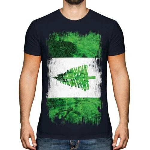 Norfolk Island Grunge Flag T-Shirt Jersey Gift Clothing Shirt Unisex T-shirt, Sweatshirt, Hoodie, Long Sleeve Tee - T-Shirt, Sweatshirt, Hoodie
