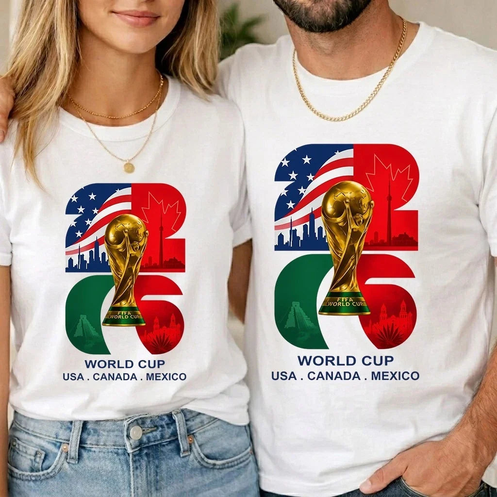 Football World Cup USA Canada Mexico Adult Kids T-Shirt 2026 Soccer Fan Tee Unisex T-shirt, Sweatshirt, Hoodie, Long Sleeve Tee - T-Shirt, Sweatshirt, Hoodie
