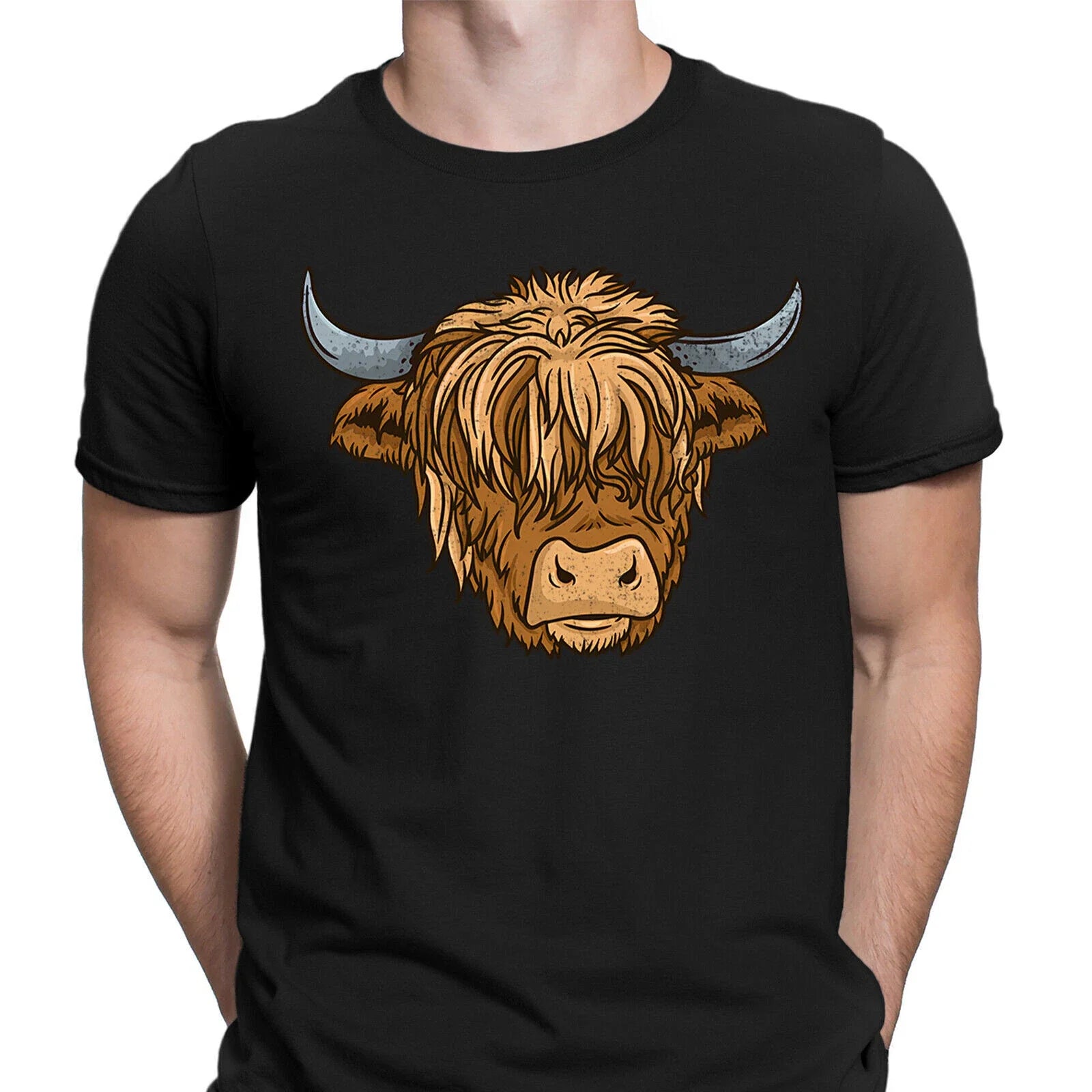 Cow Scottish Farmer Breeder Animal Funny Novelty Mens T-Shirts Tee Top #6NE Unisex T-shirt, Sweatshirt, Hoodie, Long Sleeve Tee - T-Shirt, Sweatshirt, Hoodie