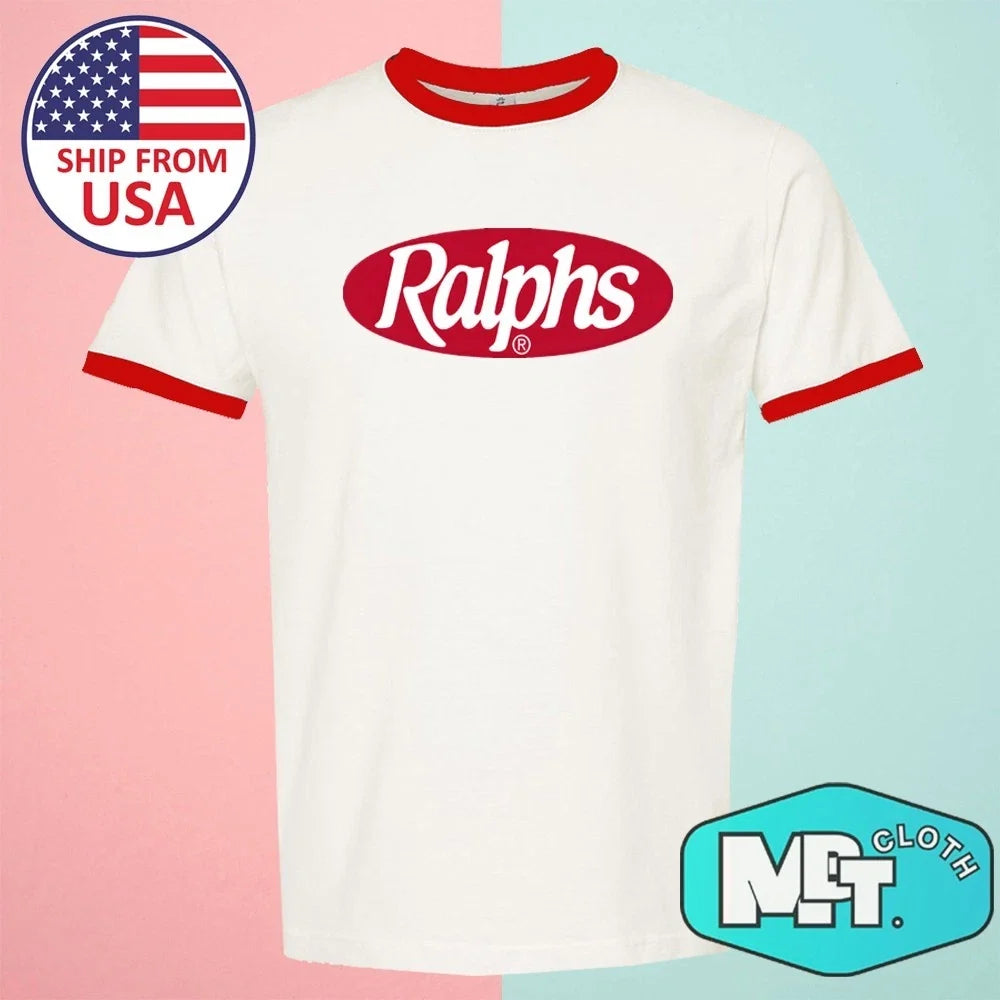 Ralphs Supermarket California Grocery Men's Ringer Red Size S-3XL Unisex T-shirt, Sweatshirt, Hoodie, Long Sleeve Tee - T-Shirt, Sweatshirt, Hoodie