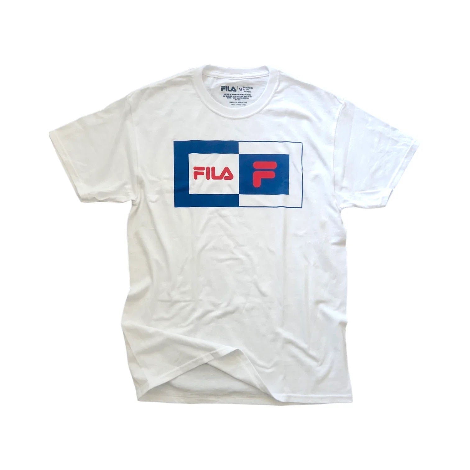 Men's FILA T Shirt Logo Athletic Apparel for Men/Unisex - White - 2X-Large - NEW Unisex T-shirt, Sweatshirt, Hoodie, Long Sleeve Tee - T-Shirt, Sweatshirt, Hoodie