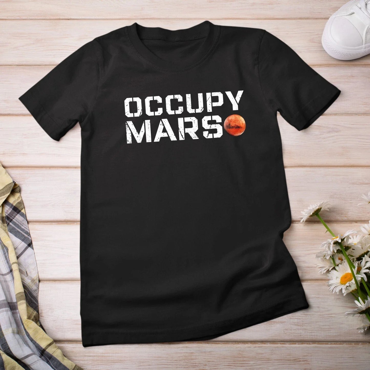 Occupy Mars Universe Planet Space T Shirt Nasa perseverance Red Planet Unisex T Unisex T-shirt, Sweatshirt, Hoodie, Long Sleeve Tee - T-Shirt, Sweatshirt, Hoodie