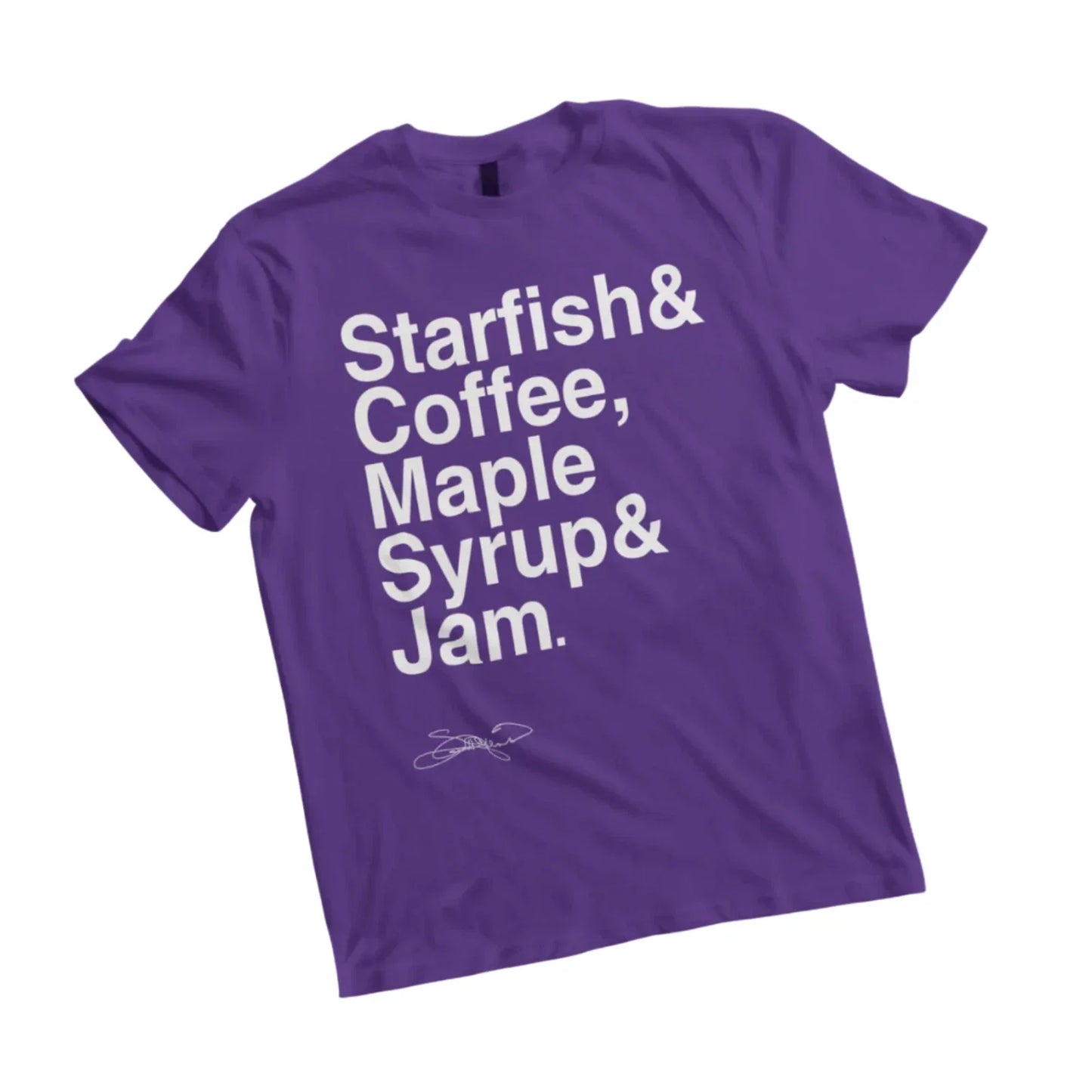 Starfish and Coffee T-Shirt with Susannah Melvoin Signature - Official Store Unisex T-shirt, Sweatshirt, Hoodie, Long Sleeve Tee - T-Shirt, Sweatshirt, Hoodie