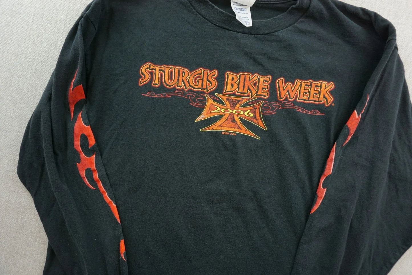 Sturgis Motorcycle Rally Adult Large Long Sleeve Shirt 2006 Black y2k Unisex T-shirt, Sweatshirt, Hoodie, Long Sleeve Tee - T-Shirt, Sweatshirt, Hoodie
