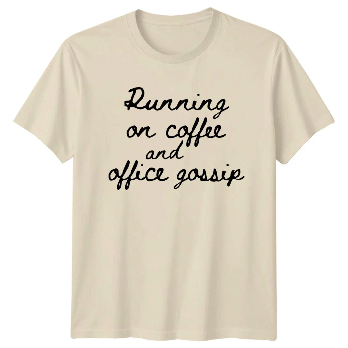 Running On Coffee And Office T-Shirt Coffee Humor Office Gift For Him And Her Unisex T-shirt, Sweatshirt, Hoodie, Long Sleeve Tee - T-Shirt, Sweatshirt, Hoodie