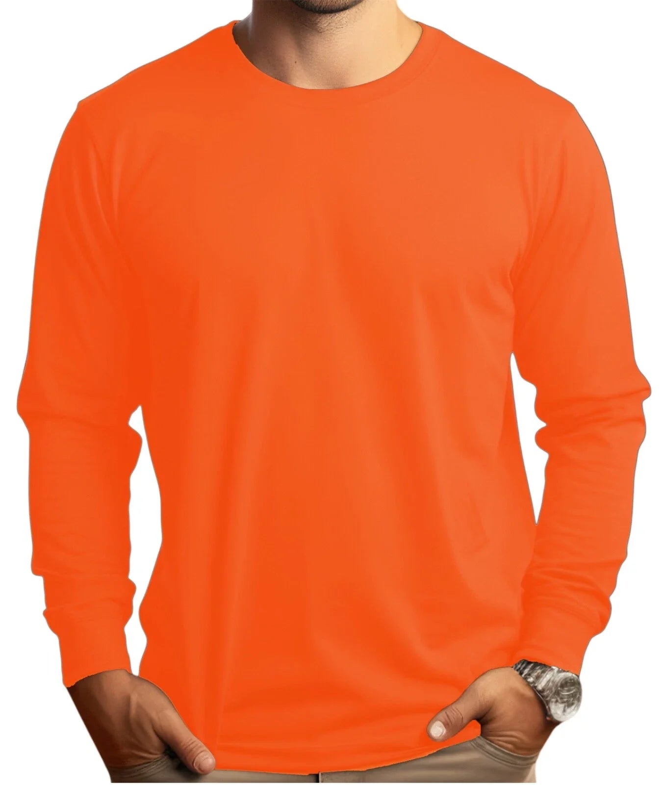 DRI-FIT Long Sleeve T-Shirts, UPF 50+ Sun Protection Shirt Safety Orange Unisex T-shirt, Sweatshirt, Hoodie, Long Sleeve Tee - T-Shirt, Sweatshirt, Hoodie