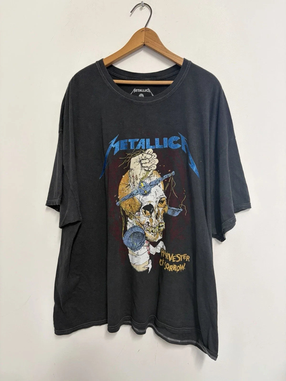 Metallica Shirt Mens Oversized L/XL Harvester Of Sorrow Tour 1988 Double Sided Unisex T-shirt, Sweatshirt, Hoodie, Long Sleeve Tee - T-Shirt, Sweatshirt, Hoodie