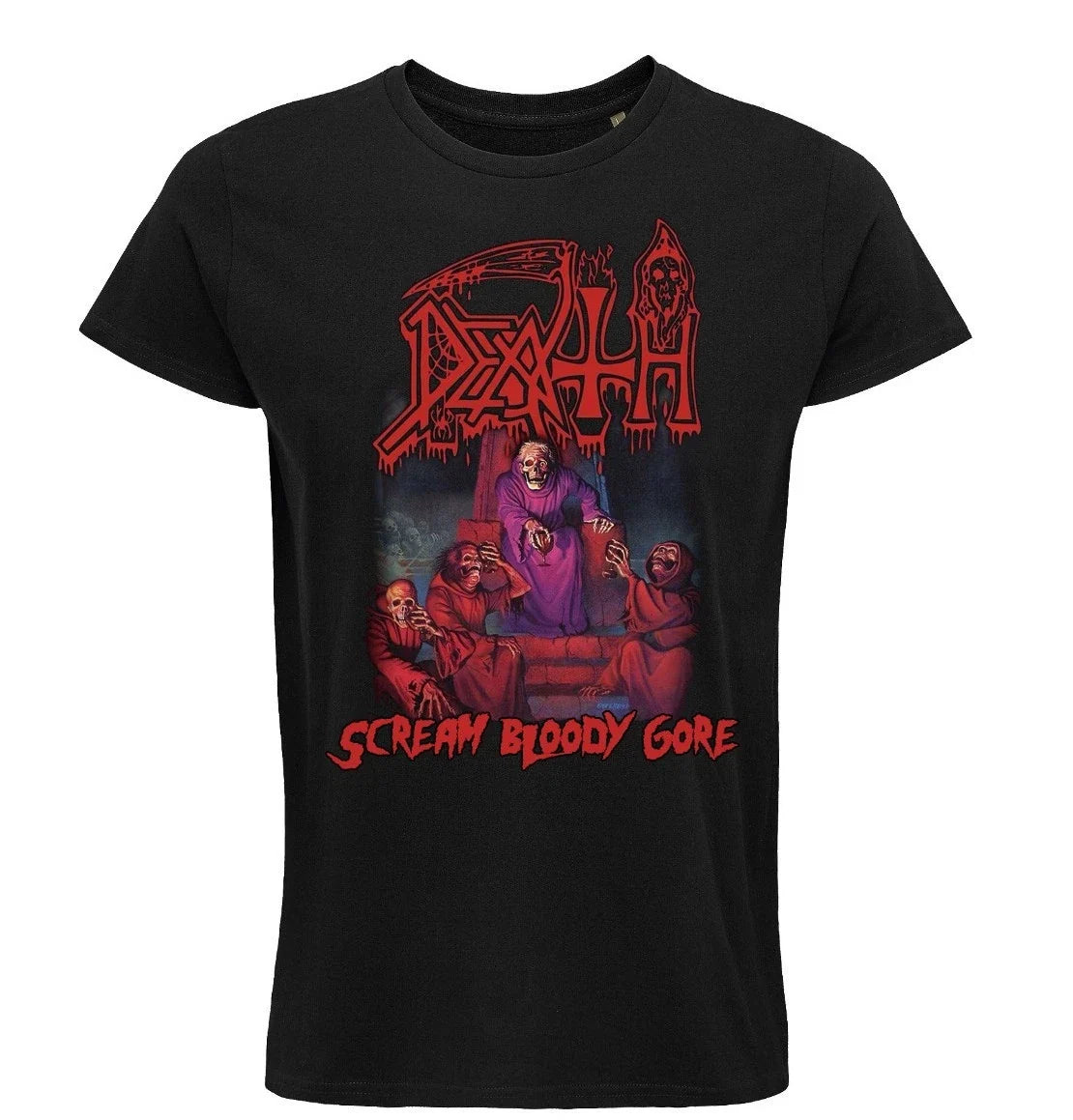 DEATH T-shirt, Scream Bloody Gore, Death metal, Unisex, Black, 100% cotton Unisex T-shirt, Sweatshirt, Hoodie, Long Sleeve Tee - T-Shirt, Sweatshirt, Hoodie