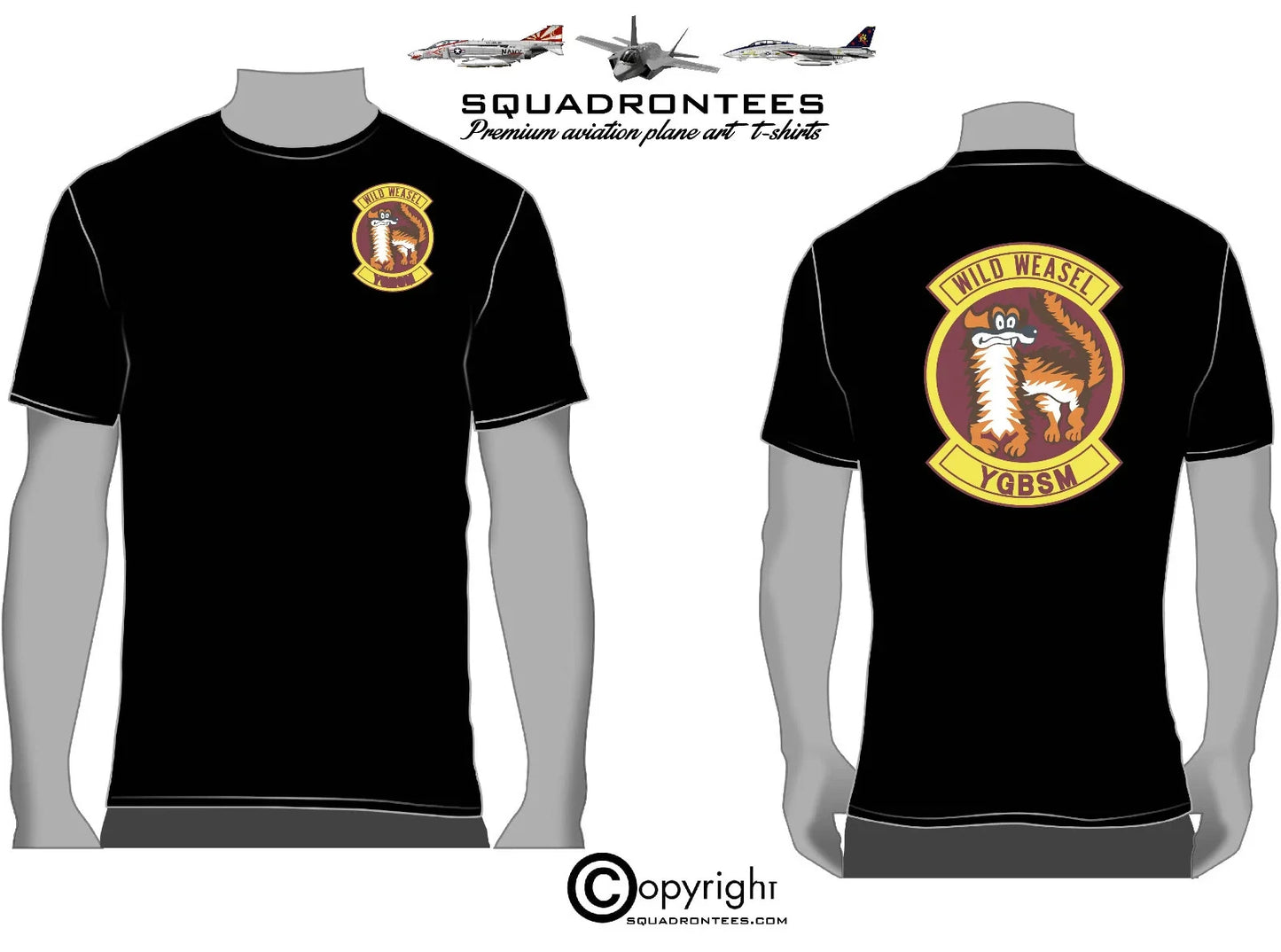 Wild Weasel Squadron T-Shirt - YGBSM Unisex T-shirt, Sweatshirt, Hoodie, Long Sleeve Tee - T-Shirt, Sweatshirt, Hoodie