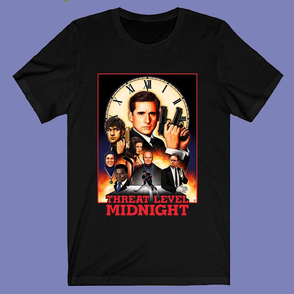 The Office Threat Level Midnight TV Series Men's Black Size S-3XL Unisex T-shirt, Sweatshirt, Hoodie, Long Sleeve Tee - T-Shirt, Sweatshirt, Hoodie