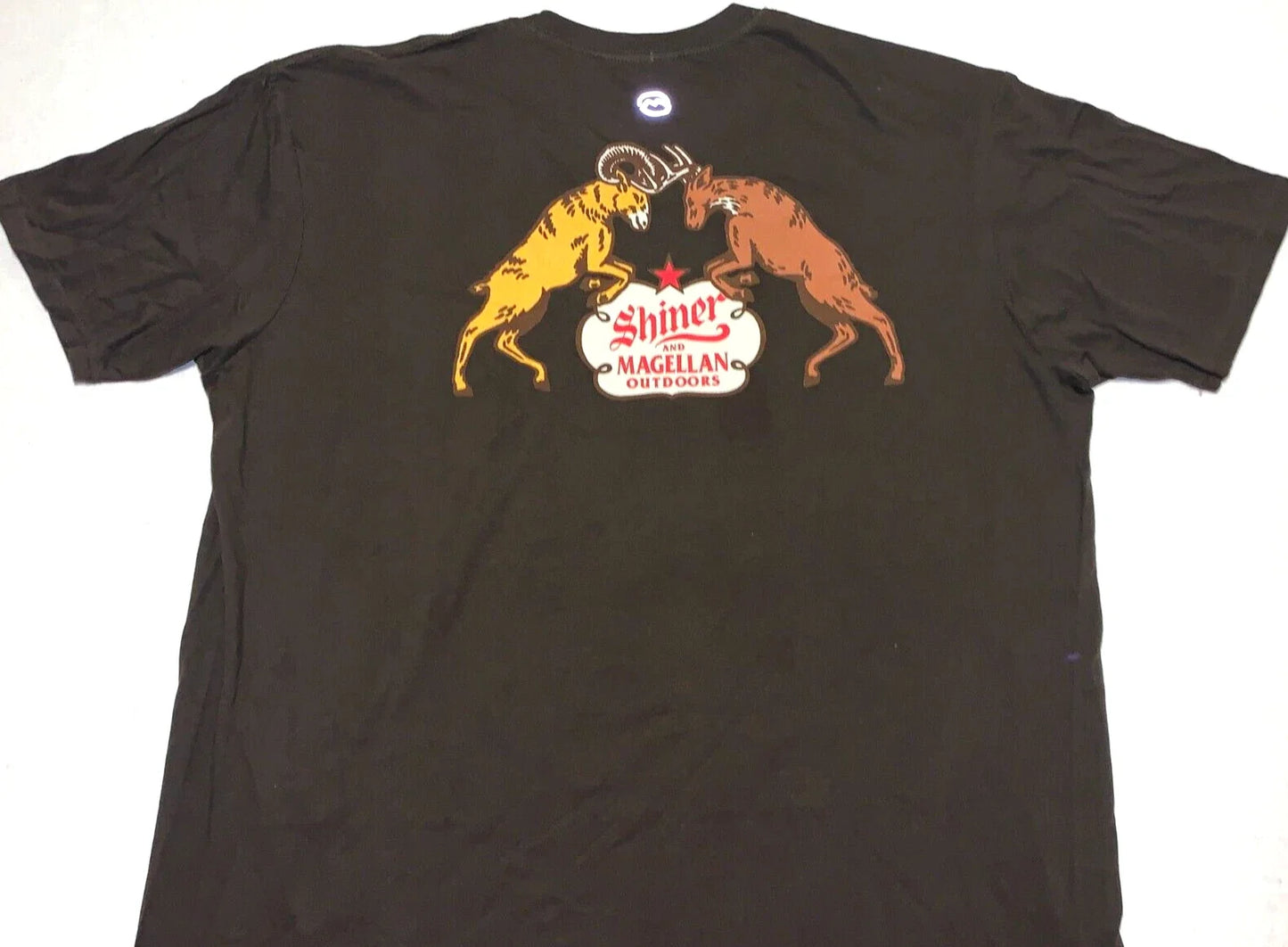 Shiner Bock Beer Texas Brewery Dueling Rams Magellan Outdoors T-Shirt New NWT XL Unisex T-shirt, Sweatshirt, Hoodie, Long Sleeve Tee - T-Shirt, Sweatshirt, Hoodie