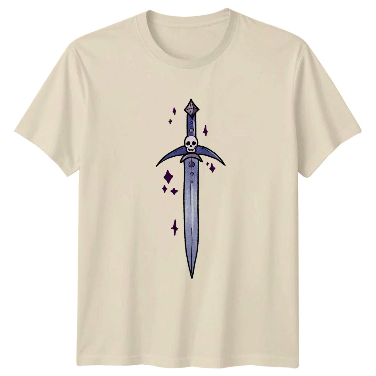 Mystical Skull Sword Magic Blade T-Shirt Gothic Skull Sword Fantasy Birthday Unisex T-shirt, Sweatshirt, Hoodie, Long Sleeve Tee - T-Shirt, Sweatshirt, Hoodie