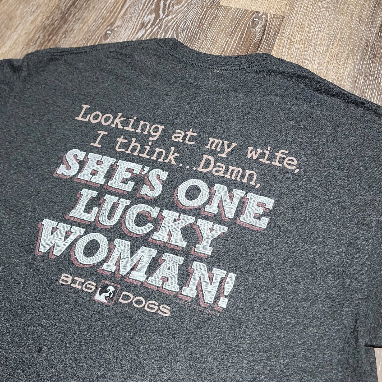 Y2K Big Dogs Shirt Adult Size Extra Large Gray Funny Wife Humor Dog 2016 Unisex T-shirt, Sweatshirt, Hoodie, Long Sleeve Tee - T-Shirt, Sweatshirt, Hoodie