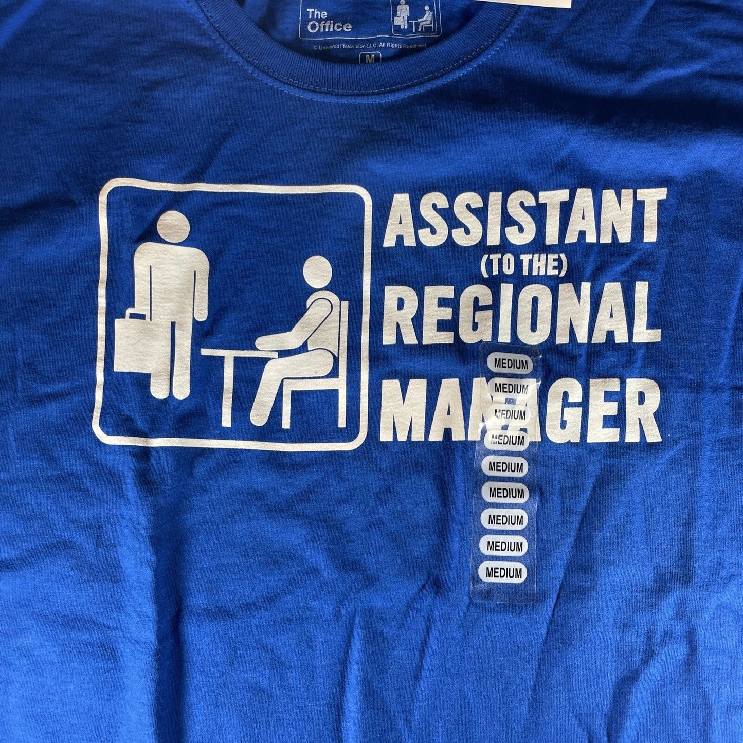 The Office T-Shirt Assistant to the Regional Manager Royal Blue Size Medium New Unisex T-shirt, Sweatshirt, Hoodie, Long Sleeve Tee - T-Shirt, Sweatshirt, Hoodie