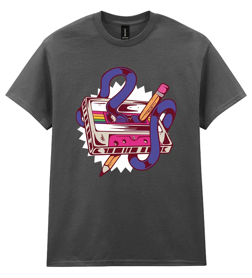 Retro Cassette T-Shirt Tape Mens Womens Gift For Music lovers Ghetto Blaster Unisex T-shirt, Sweatshirt, Hoodie, Long Sleeve Tee - T-Shirt, Sweatshirt, Hoodie