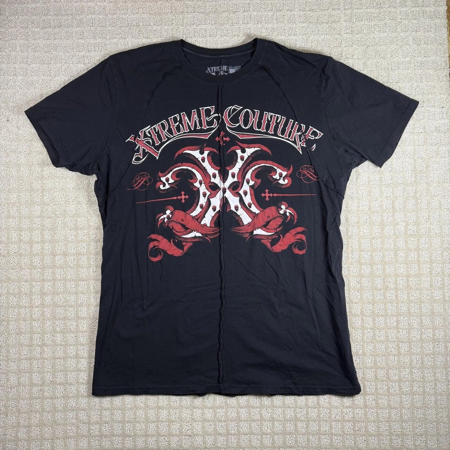 Y2K Xtreme Couture Skull T Shirt Size 2XL Unisex T-shirt, Sweatshirt, Hoodie, Long Sleeve Tee - T-Shirt, Sweatshirt, Hoodie