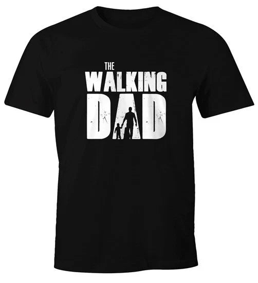 Mens T-Shirt The Walking Dad Dad Dad Gift Fun Shirt Moonworks Unisex T-shirt, Sweatshirt, Hoodie, Long Sleeve Tee - T-Shirt, Sweatshirt, Hoodie