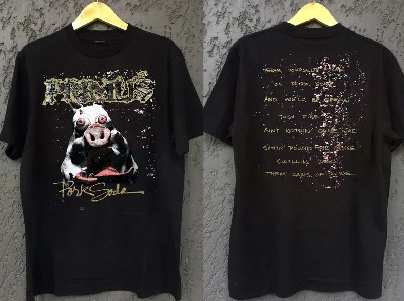 1993 Primus' Pork Soda T-Shirt, Primus' - Pork Soda Shirt, Primus' Pig' Tour 199 Unisex T-shirt, Sweatshirt, Hoodie, Long Sleeve Tee - T-Shirt, Sweatshirt, Hoodie
