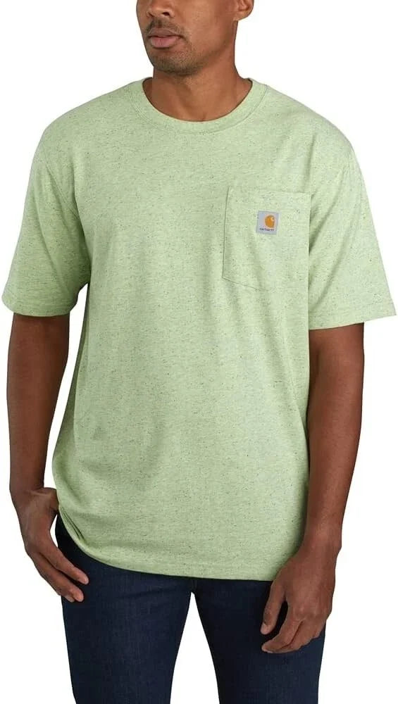 Carhartt Pocket T Shirt Mens 2XL Soft Green Nep Loose Fit Heavyweight LOGO NEW Unisex T-shirt, Sweatshirt, Hoodie, Long Sleeve Tee - T-Shirt, Sweatshirt, Hoodie