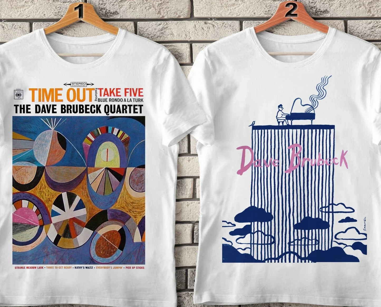 Dave Brubeck - Jazz Tshirt. Time Out. Cool Jazz era  |   Slim Fit Unisex T-shirt, Sweatshirt, Hoodie, Long Sleeve Tee - T-Shirt, Sweatshirt, Hoodie