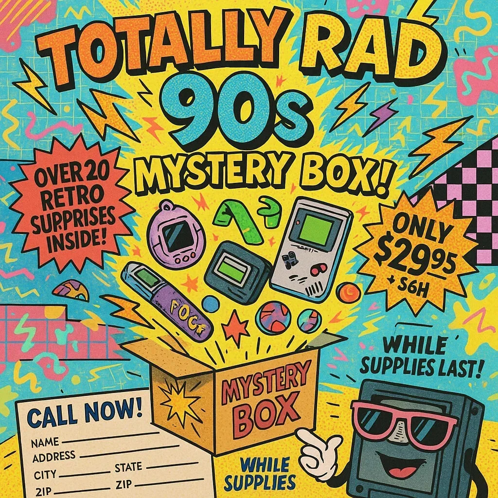 90s Vintage Mystery Box Retro Nostalgia Surprise Lot Boy or Girl Theme Unisex T-shirt, Sweatshirt, Hoodie, Long Sleeve Tee - T-Shirt, Sweatshirt, Hoodie