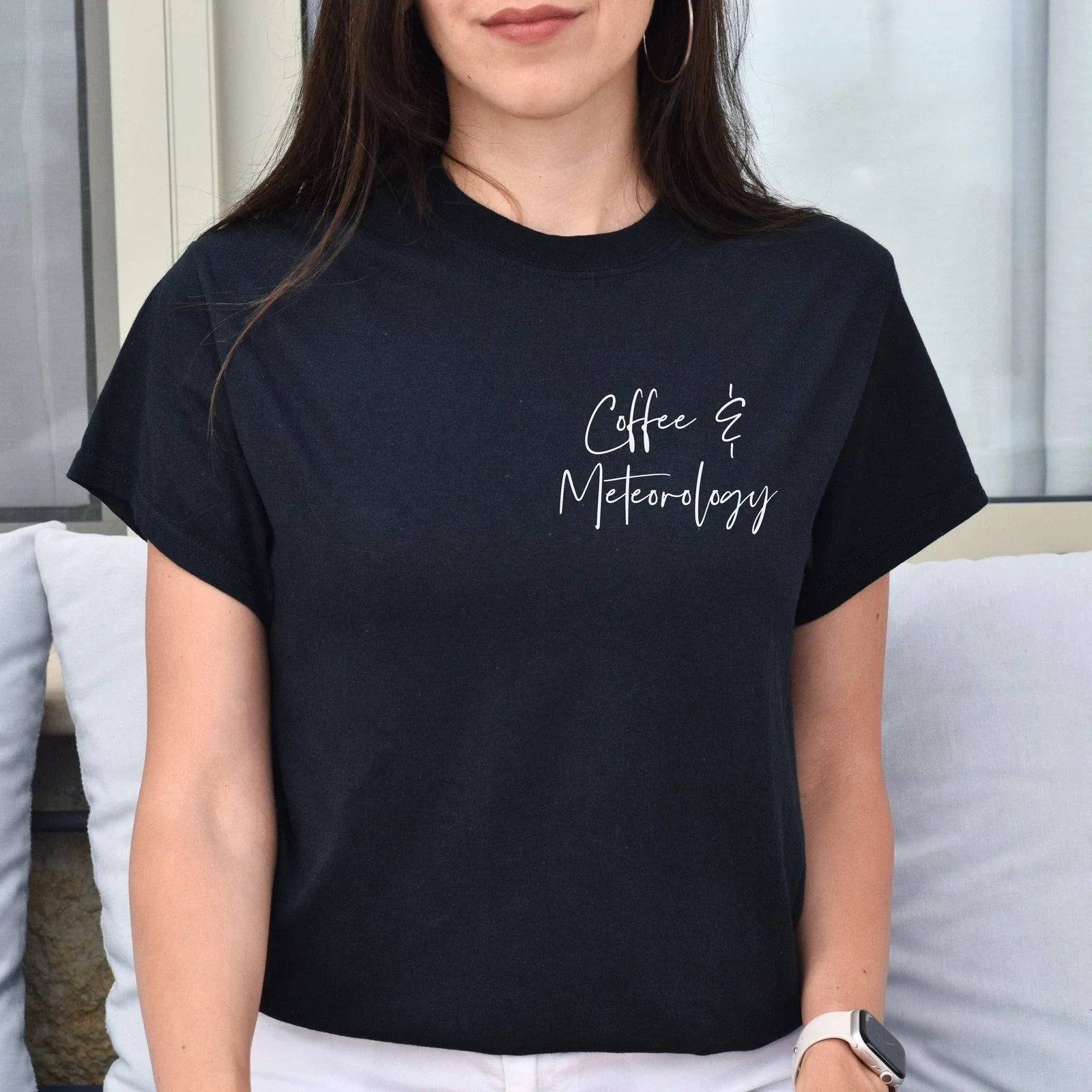 Coffee and meteorology pocket Unisex T-shirt Meteorologist tee Black Navy Dark H Unisex T-shirt, Sweatshirt, Hoodie, Long Sleeve Tee - T-Shirt, Sweatshirt, Hoodie