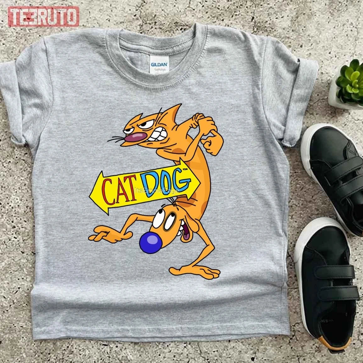 Cat Daawwwgg Catdog Funny Cartoon Unisex T-Shirt - S-5XL Unisex T-shirt, Sweatshirt, Hoodie, Long Sleeve Tee - T-Shirt, Sweatshirt, Hoodie