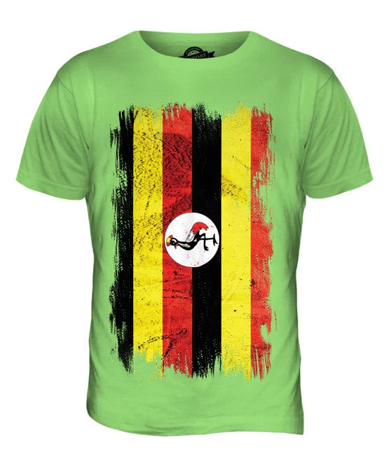 UGANDA GRUNGE FLAG MENS T SHIRT TEE SHIRT XS S M L XL 2XL 3XL 4XL 5XL Unisex T-shirt, Sweatshirt, Hoodie, Long Sleeve Tee - T-Shirt, Sweatshirt, Hoodie